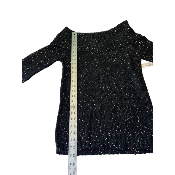 No Boundaries Juniors Sweater with Sequins Size 7-9 (0161) - Picture 9 of 9